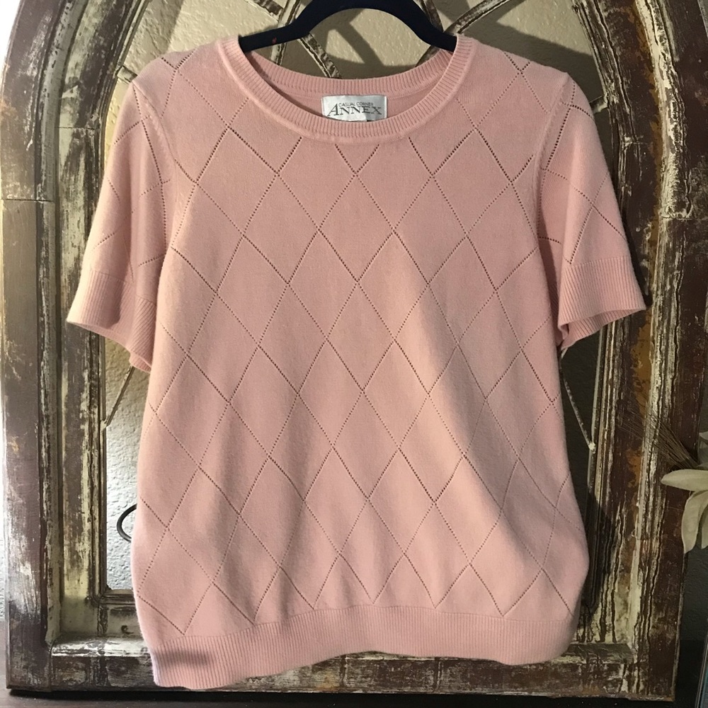 Casual Corner Vintage Sweater Cap Sleeves size XL